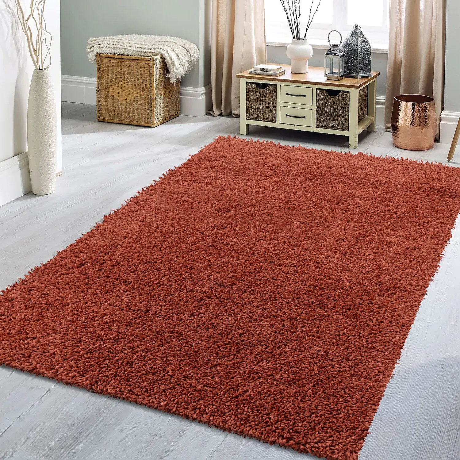 Kingston Textured Rug - Maple