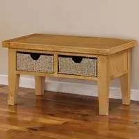 Kinsale 2 Basket Coffee Table - Oak