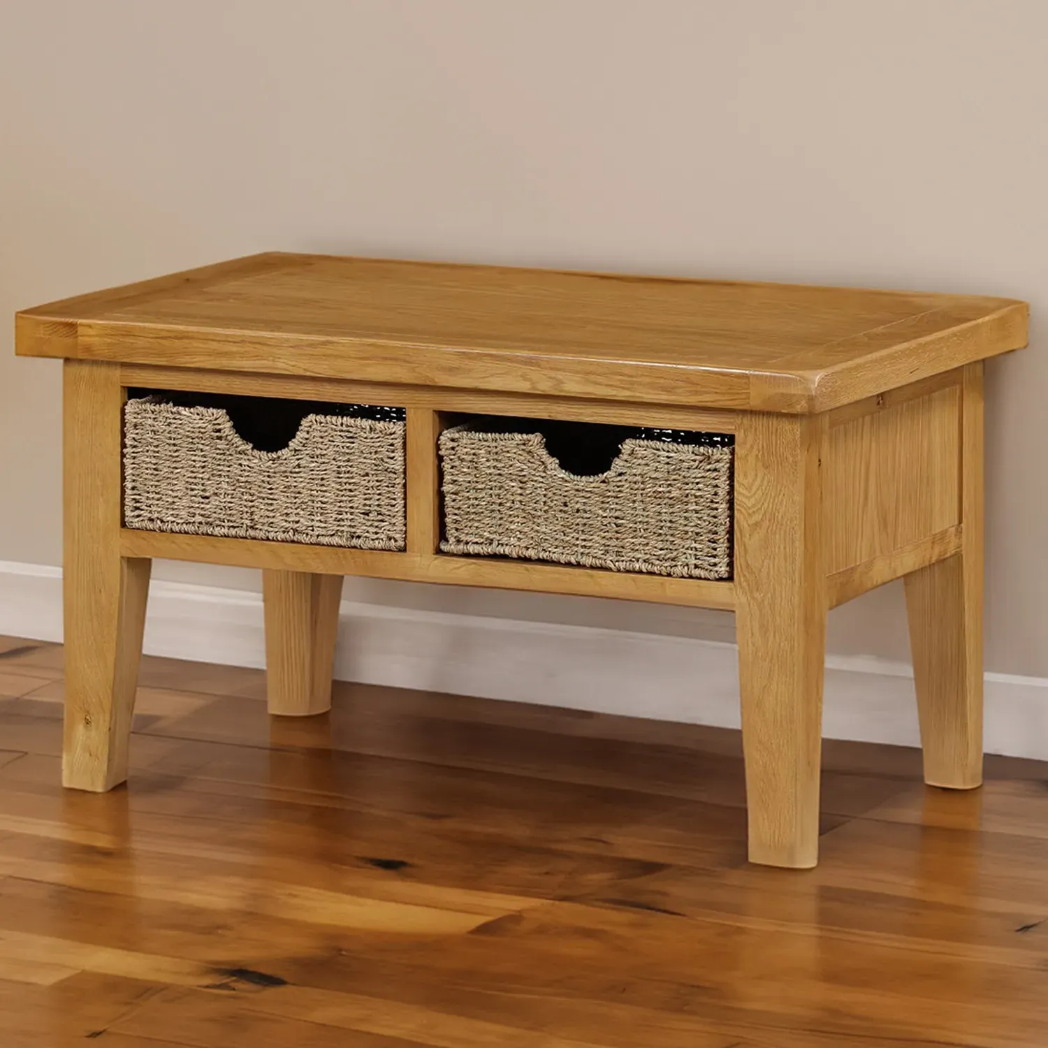 Kinsale 2 Basket Coffee Table - Oak image