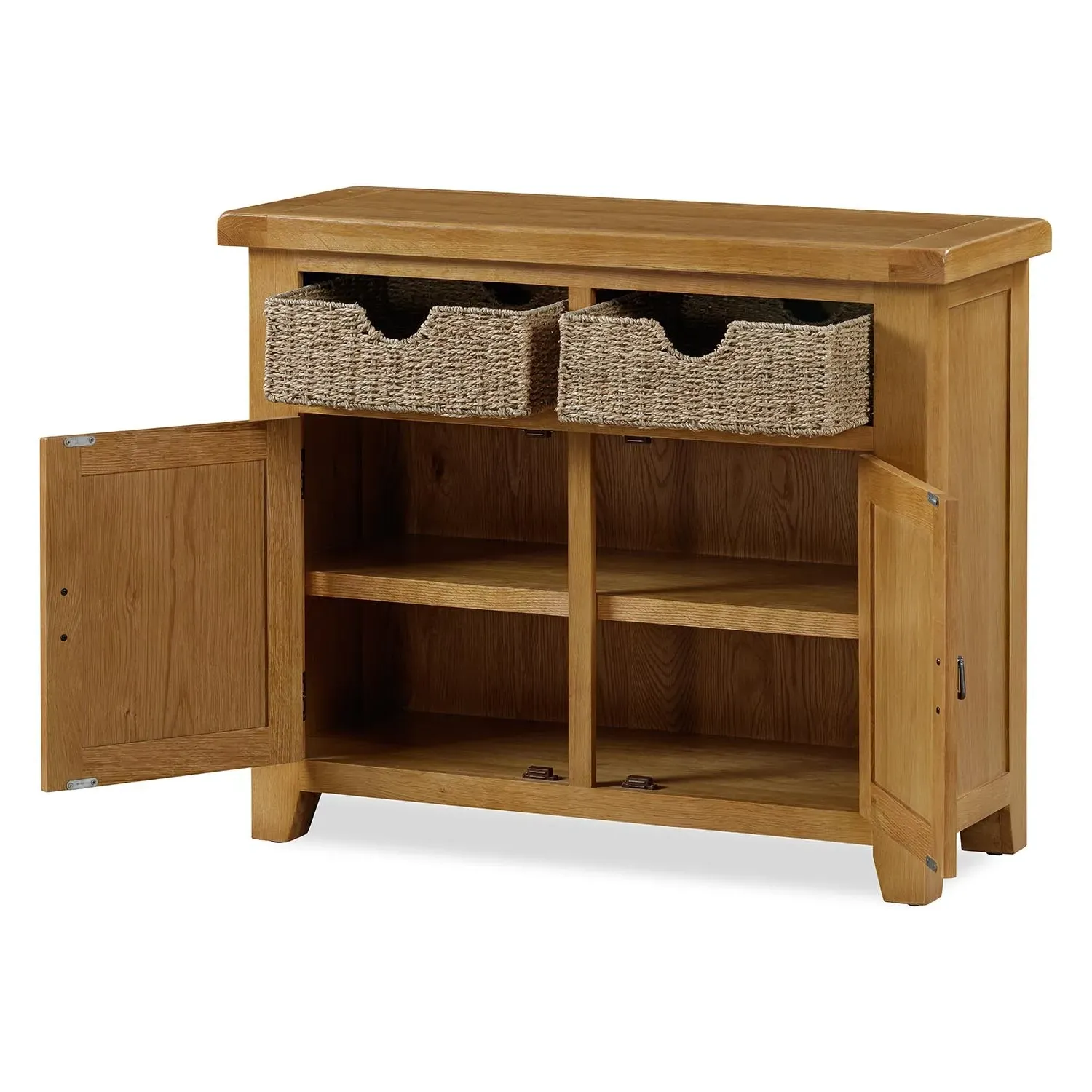 Kinsale 2 Door Sideboard with Basket Drawers - Oak