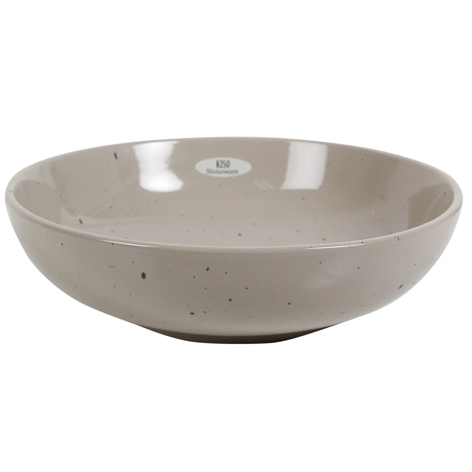Kiso Serving Bowl - Warm Grey, Stoneware