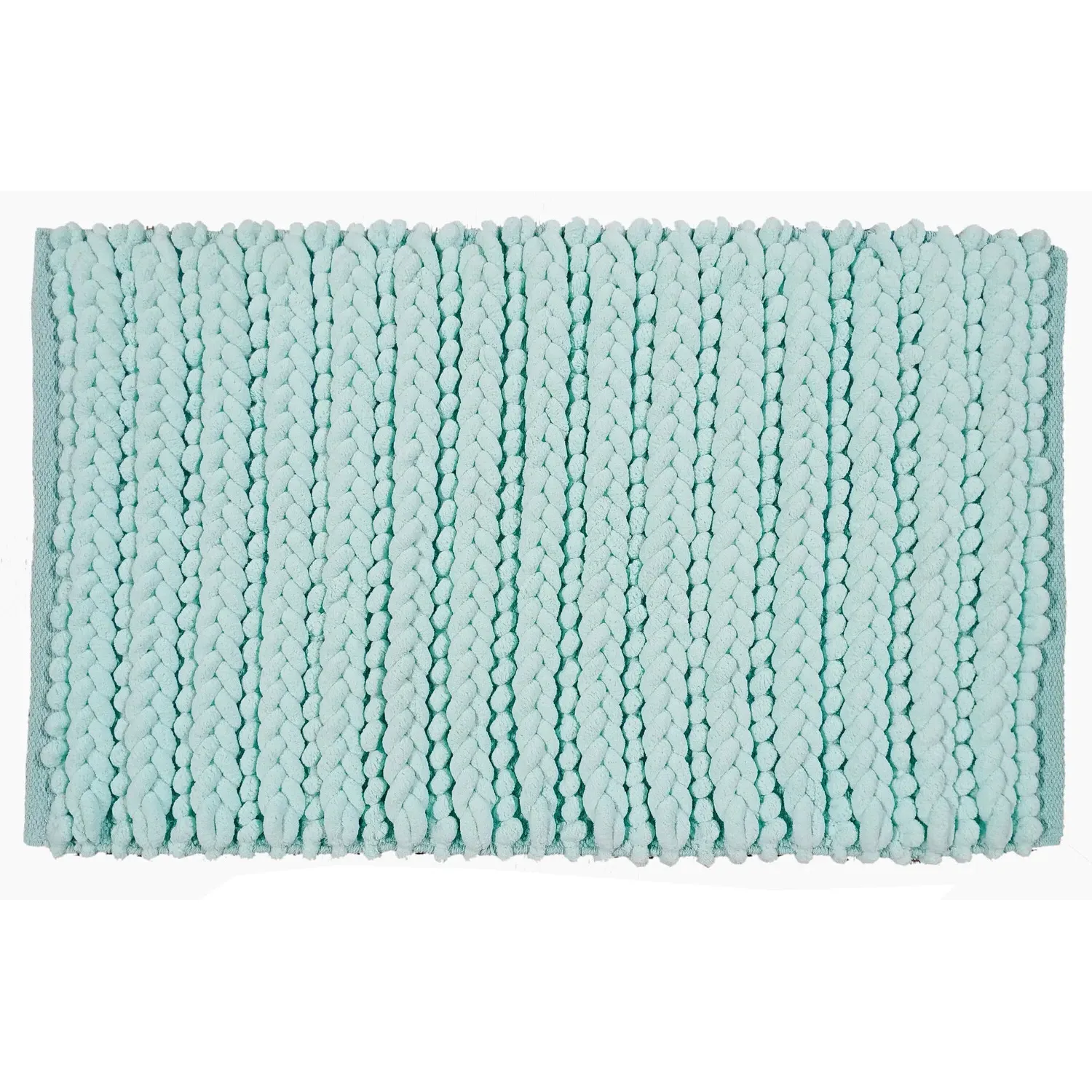 Knit Bath Mat - Aqua image