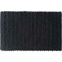 Knit Bath Mat - Black