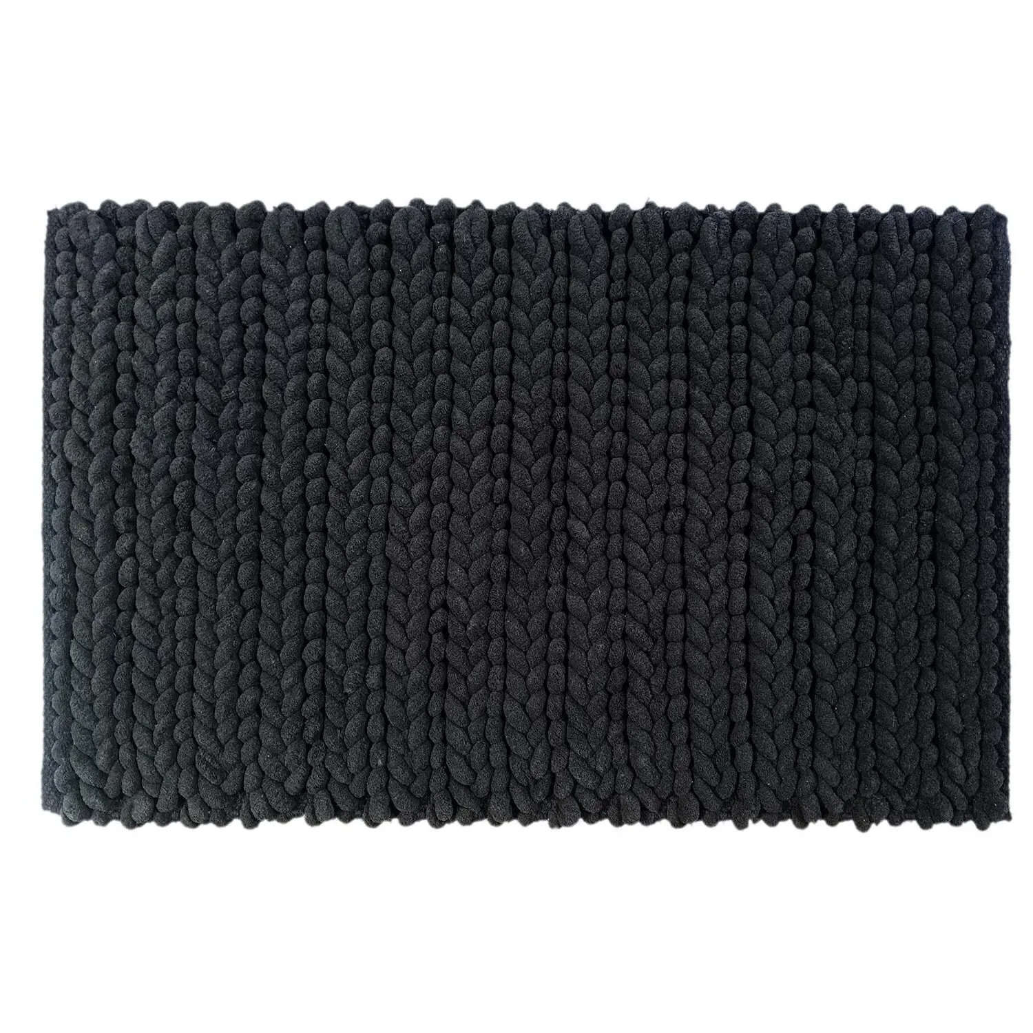 Knit Bath Mat - Black