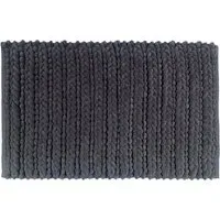 Knit Bath Mat - Charcoal