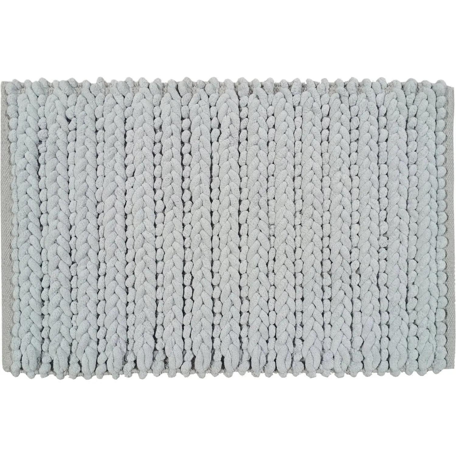 Knit Bath Mat - Silver