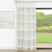 Kodhi Slub Stripe Voile Curtain - Natural