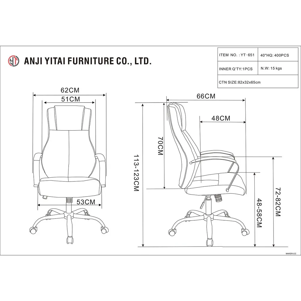 Kroft Swivel Office Chair with Headrest - Grey, Linen