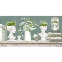 K.White Fresh Floral Collection Canvas - Green