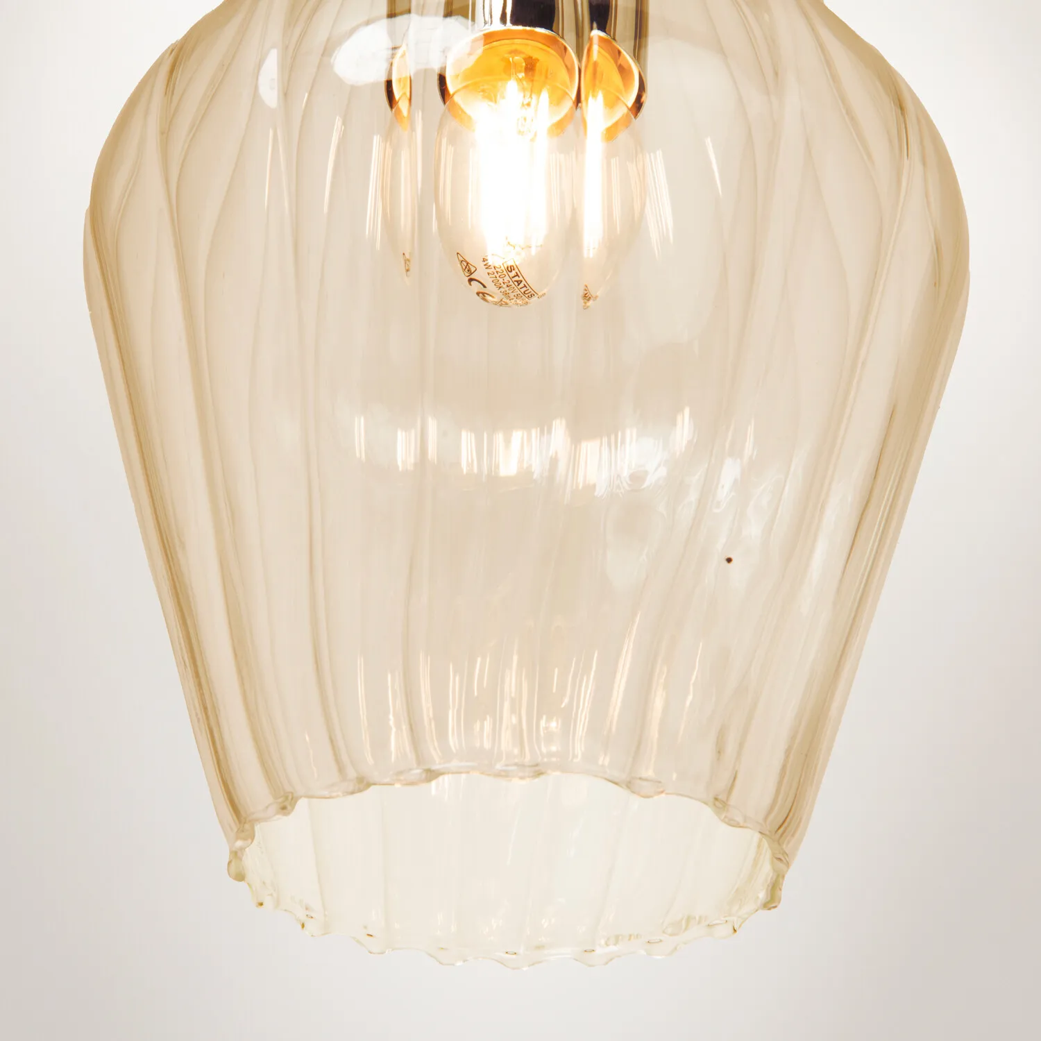 Kyla Ceiling Fitting - Champagne, Glass