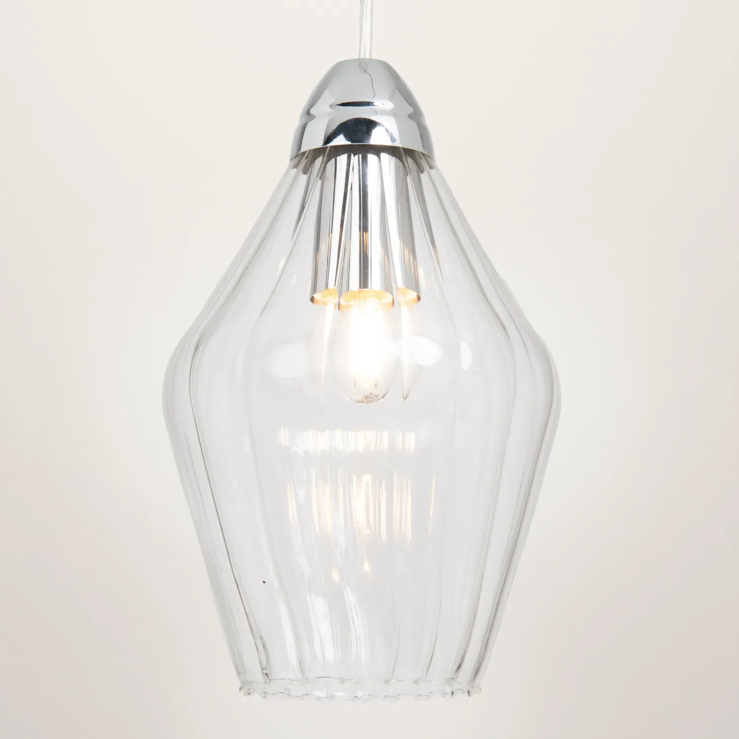 Kyla Ceiling Fitting - Clear, Glass