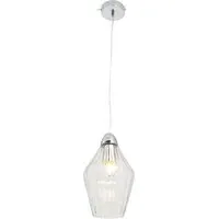 Kyla Ceiling Fitting - Clear, Glass