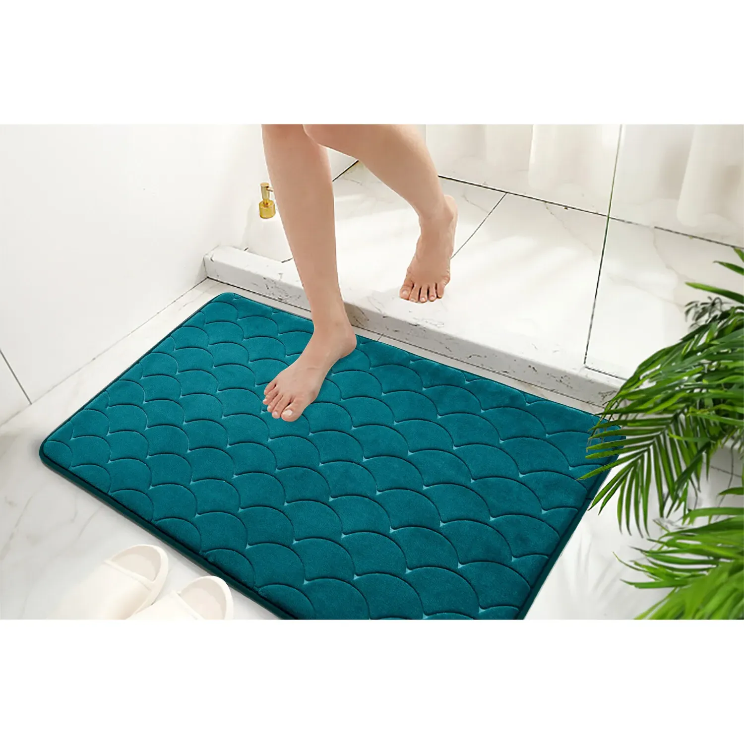 Kyoto Bath Mat - Teal