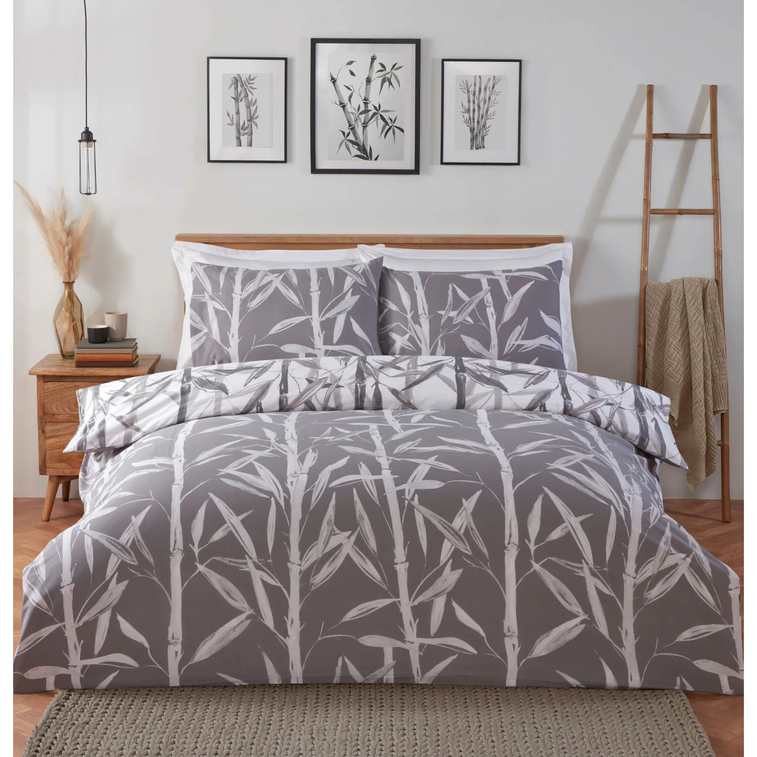 Kyoto Single Duvet Cover and Pillowcase Set - Natural