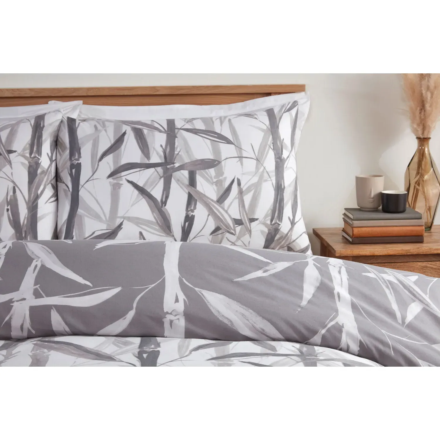 Kyoto Super King Duvet Cover and Pillowcase Set - Natural