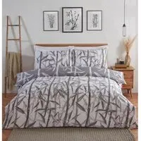 Kyoto Super King Duvet Cover and Pillowcase Set - Natural