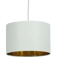 Lamp Shade with Gold Lining - Cream