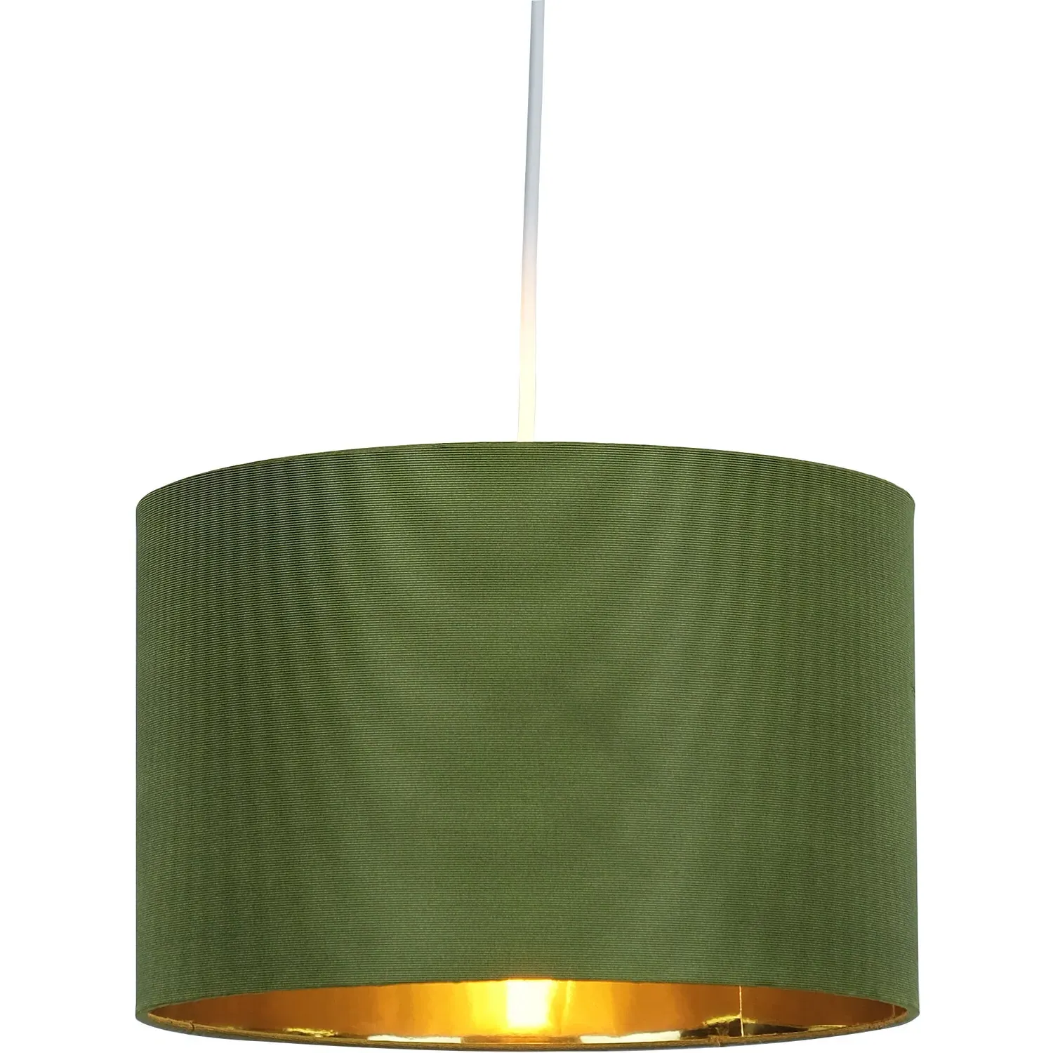Lamp Shade with Gold Lining - Green