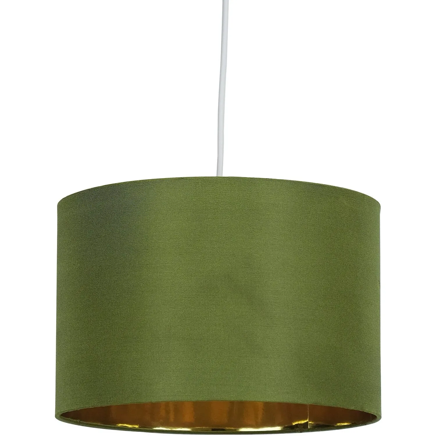 Lamp Shade with Gold Lining - Green