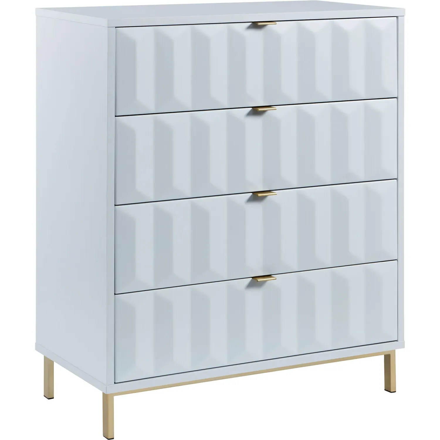 Lara 4 Drawer Chest of Drawers - White