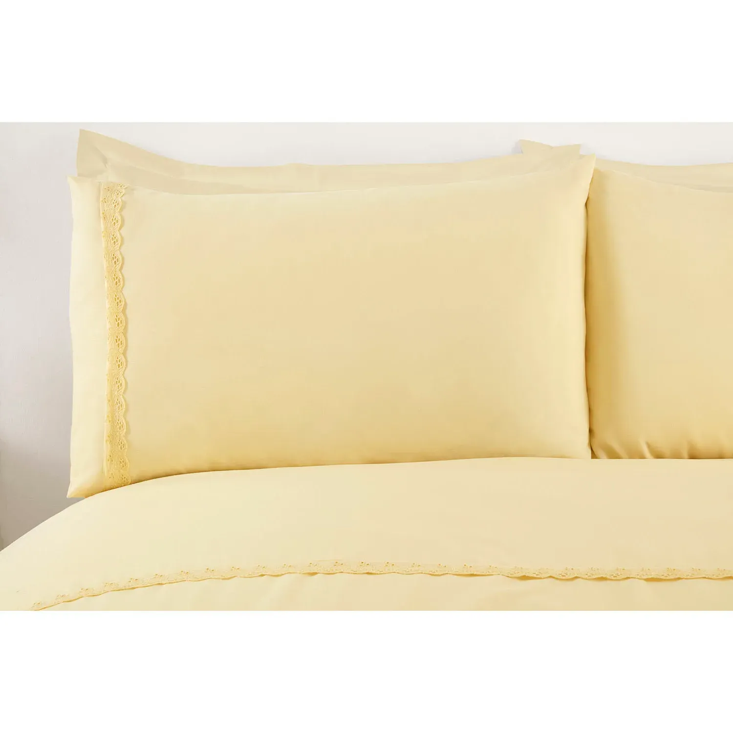 Lara Double Embroidered Duvet Set - Yellow