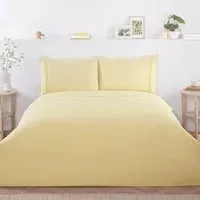 Lara King Embroidered Duvet Set - Yellow