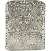 Lara Square Pendant Shade - Silver, Chrome