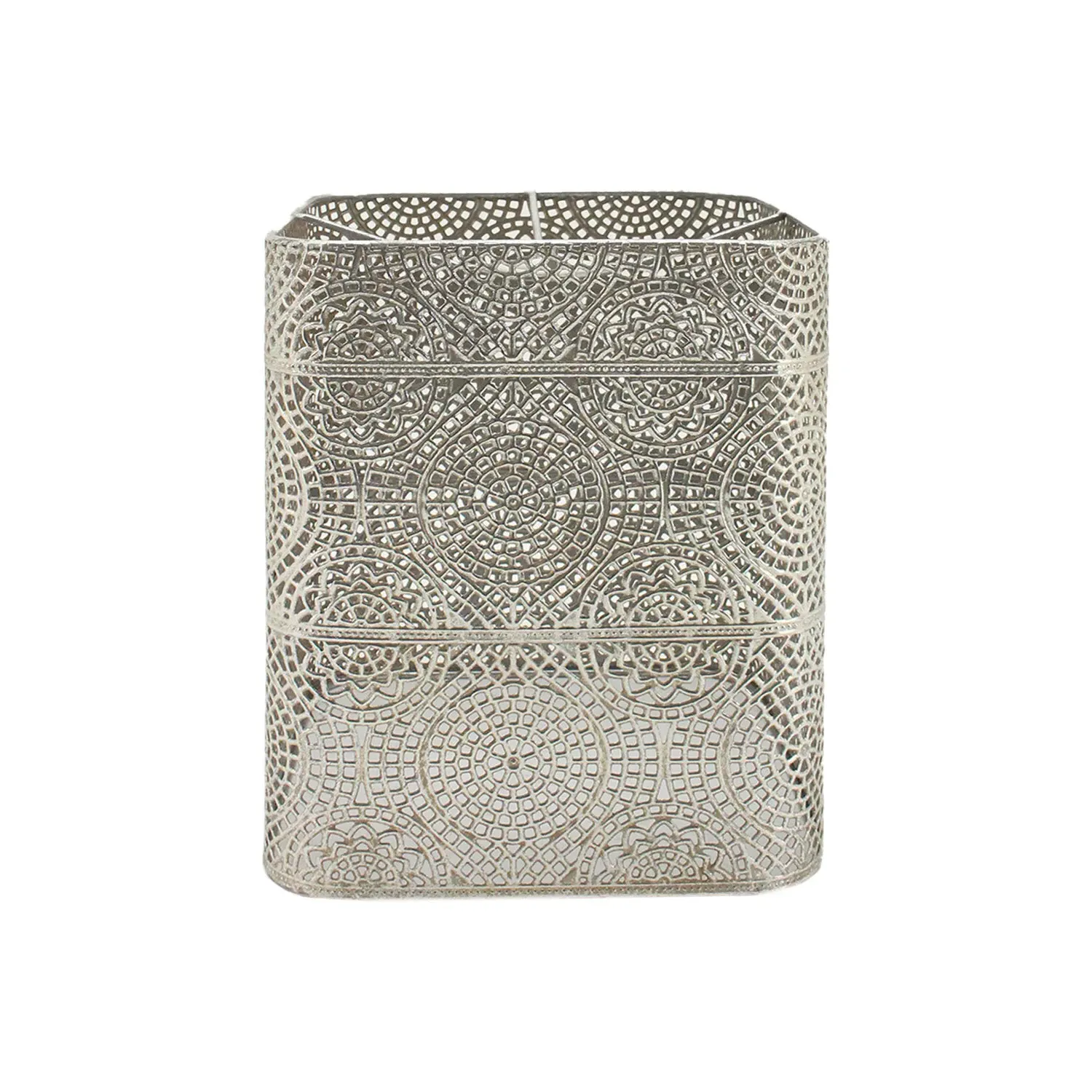 Lara Square Pendant Shade - Silver, Chrome image