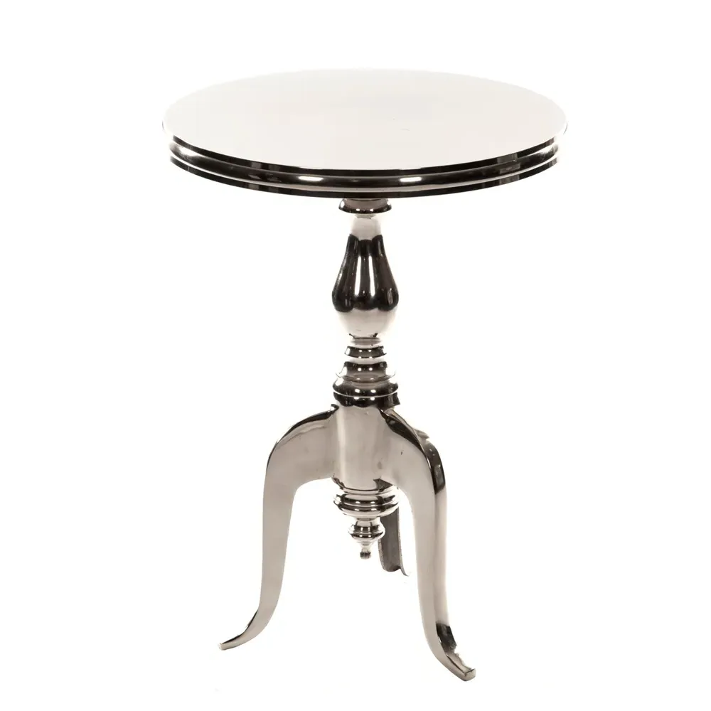 Large Aluminium Side Table - Silver