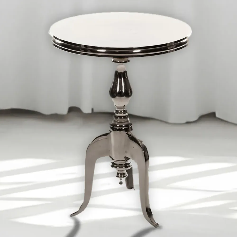 Large Aluminium Side Table - Silver image