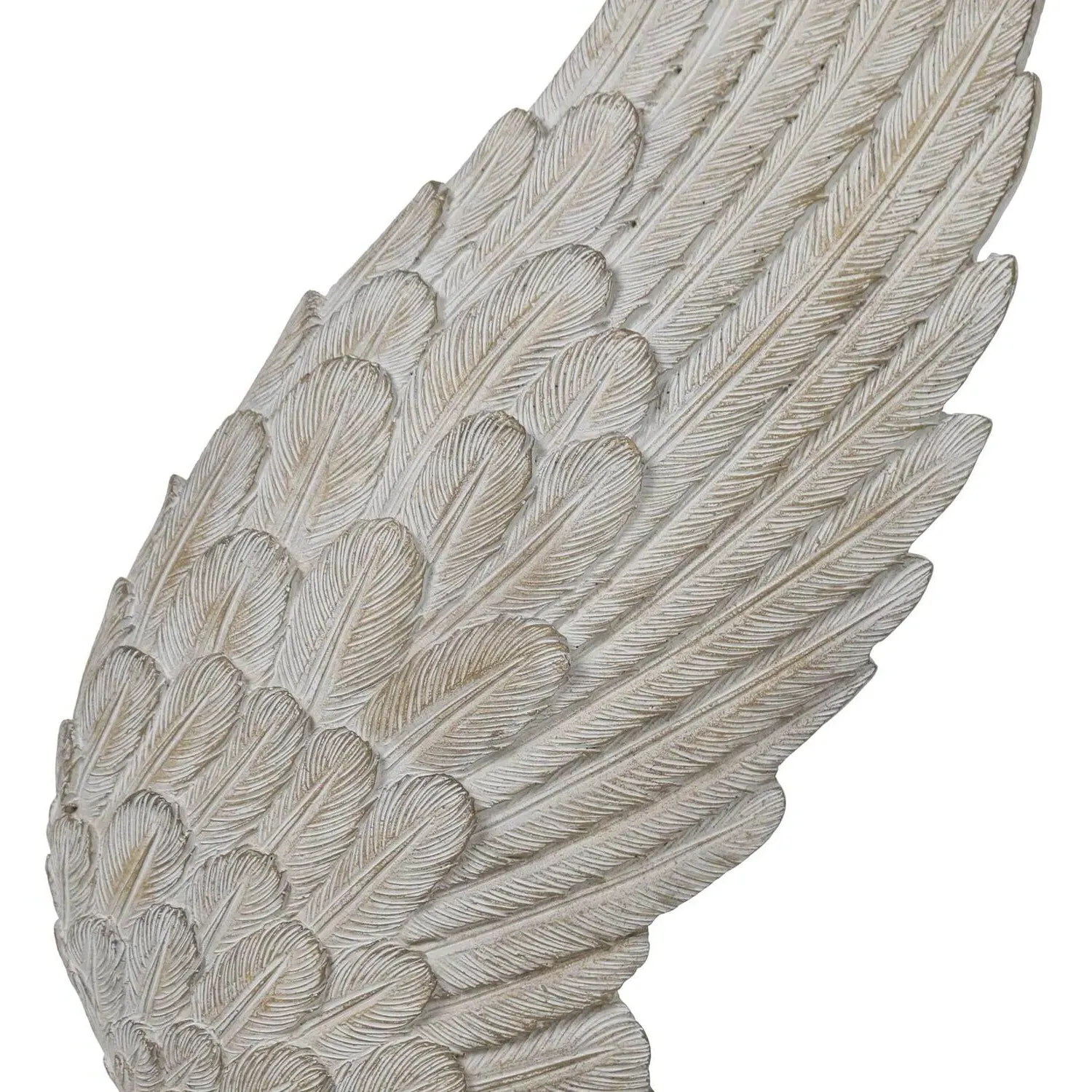 Large Angel Wing Ornament - Natural
