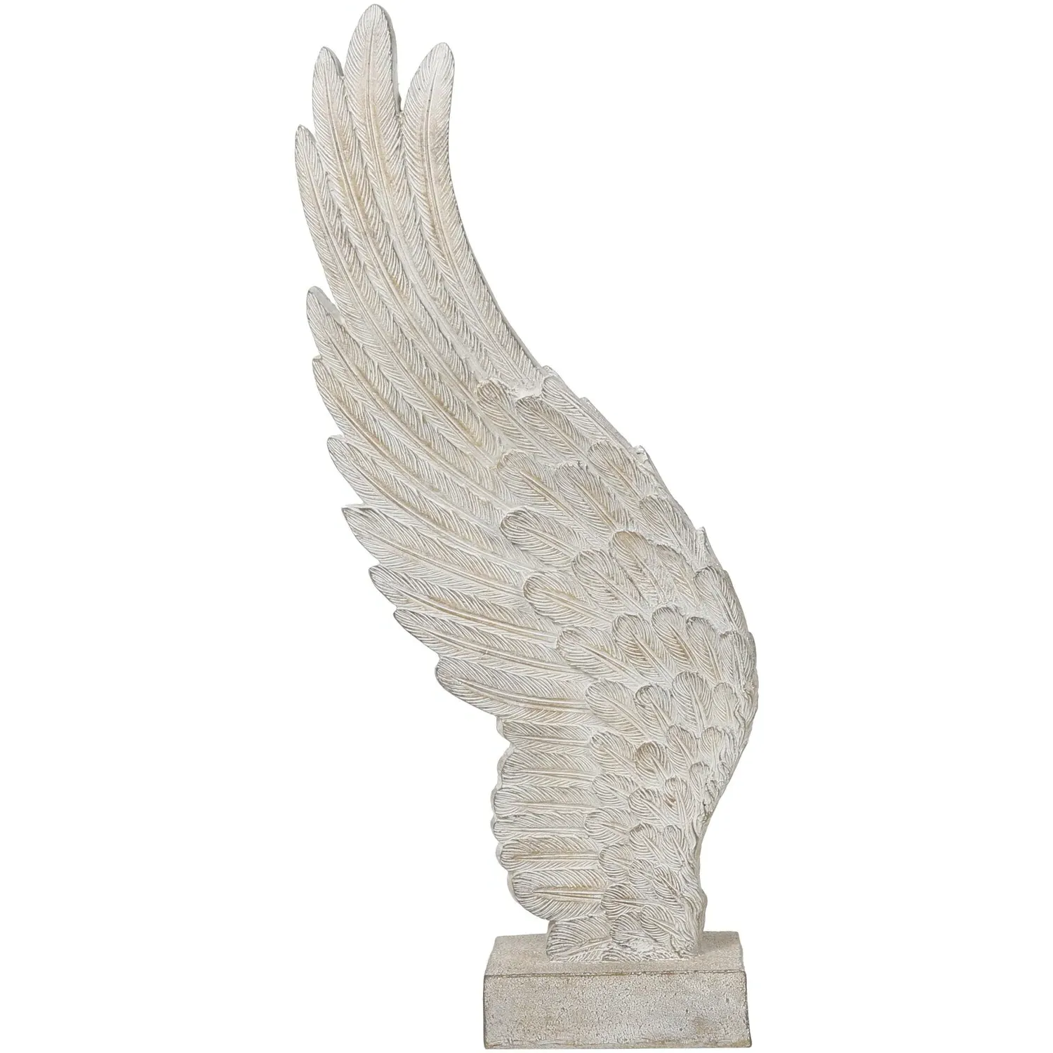 Large Angel Wing Ornament - Natural