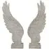 Large Angel Wing Ornament - Natural