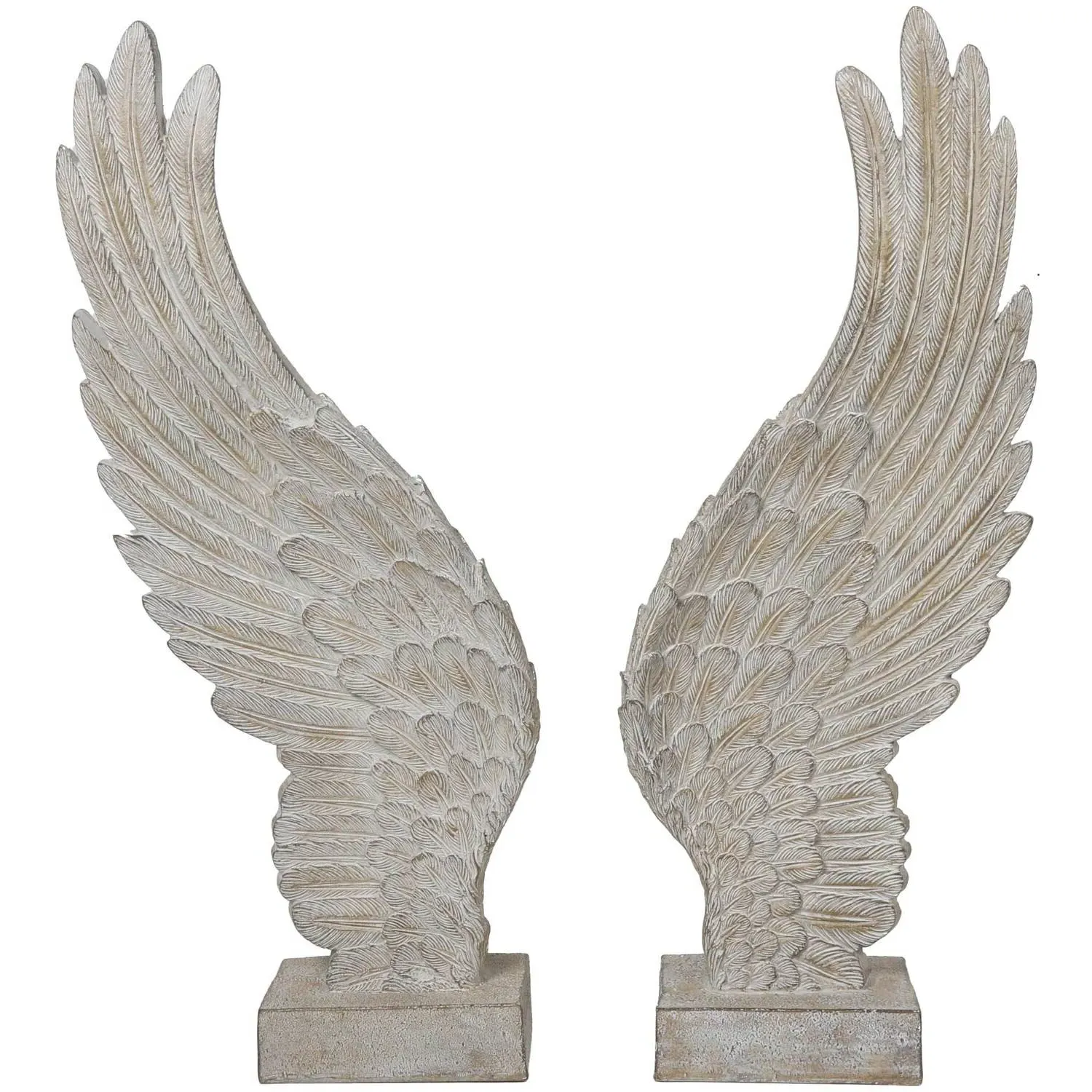 Large Angel Wing Ornament - Natural image