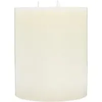Large Church Candle with Three Wicks - White