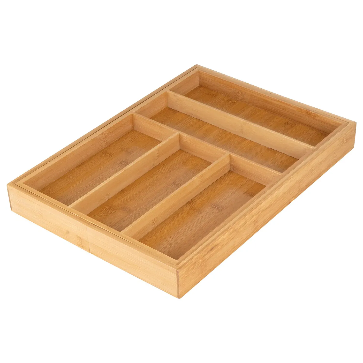 Large Extendable Cutlery Tray - Bamboo