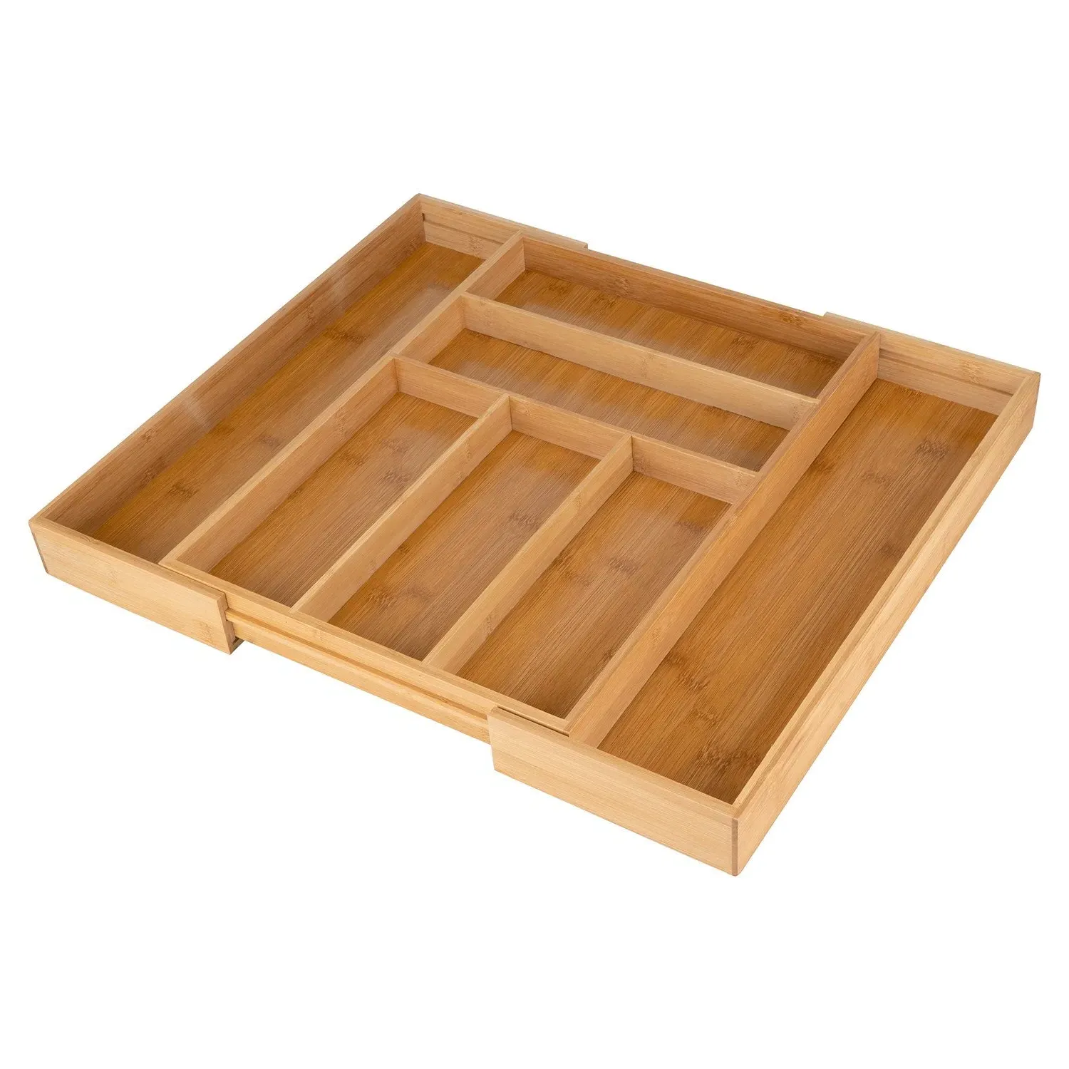 Large Extendable Cutlery Tray - Bamboo