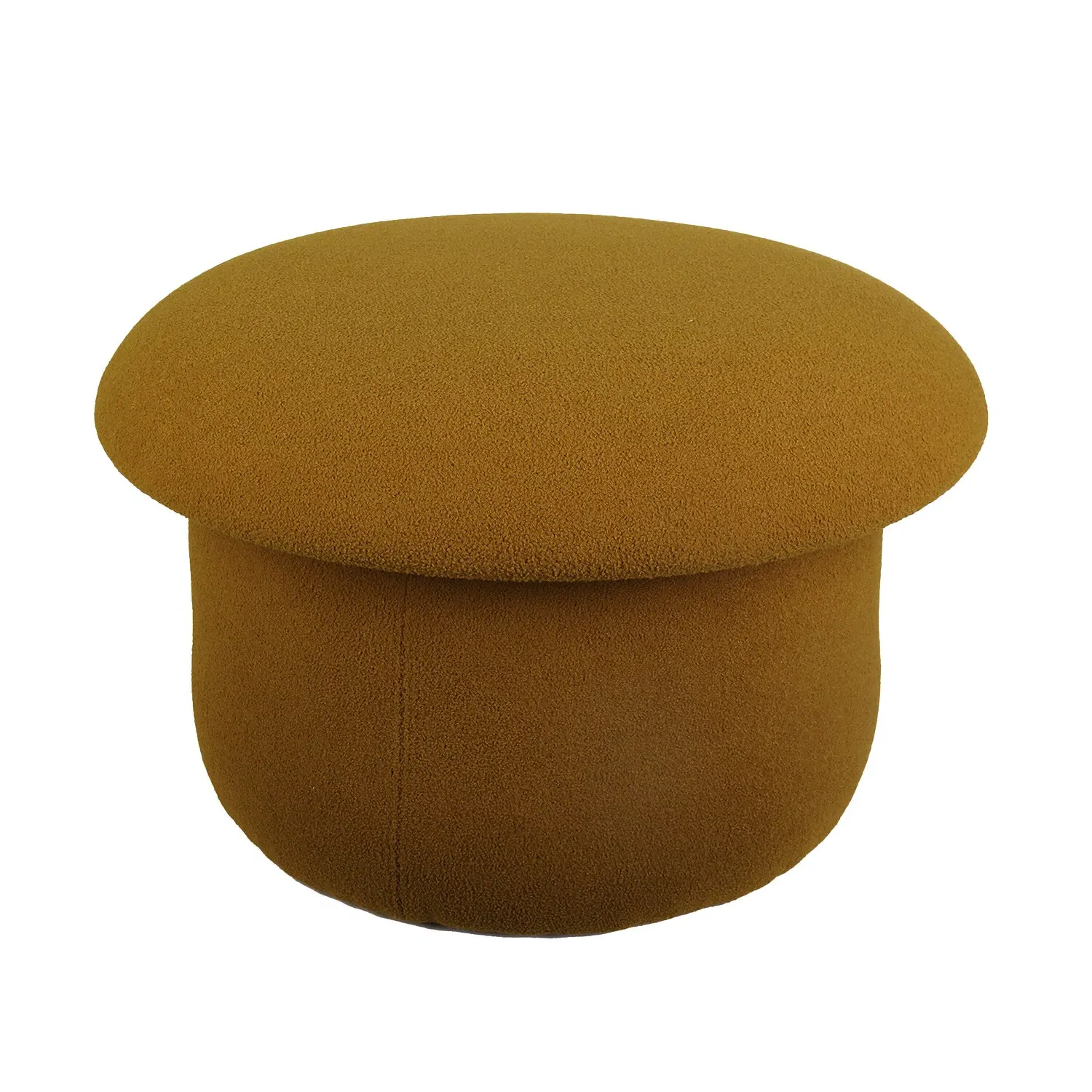 Large Mushroom Footstool - Mustard, Teddy