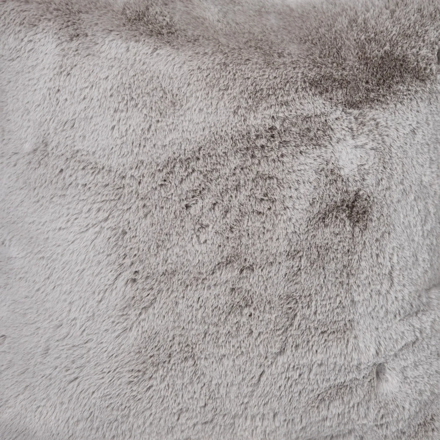 Large Rabbit Faux Fur Cushion - Grey