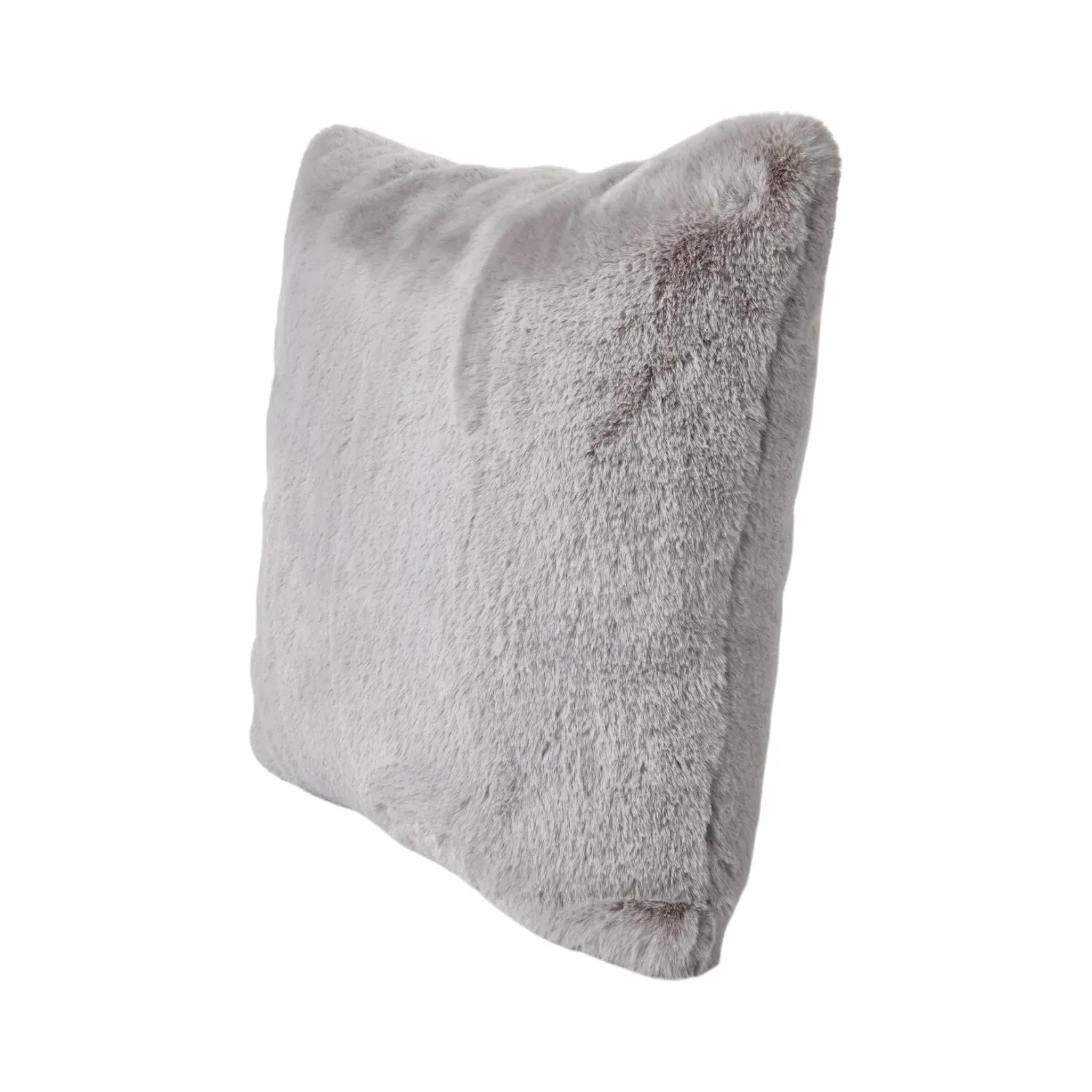 Large Rabbit Faux Fur Cushion - Grey