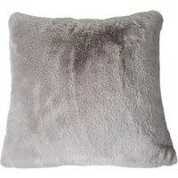 Large Rabbit Faux Fur Cushion - Grey