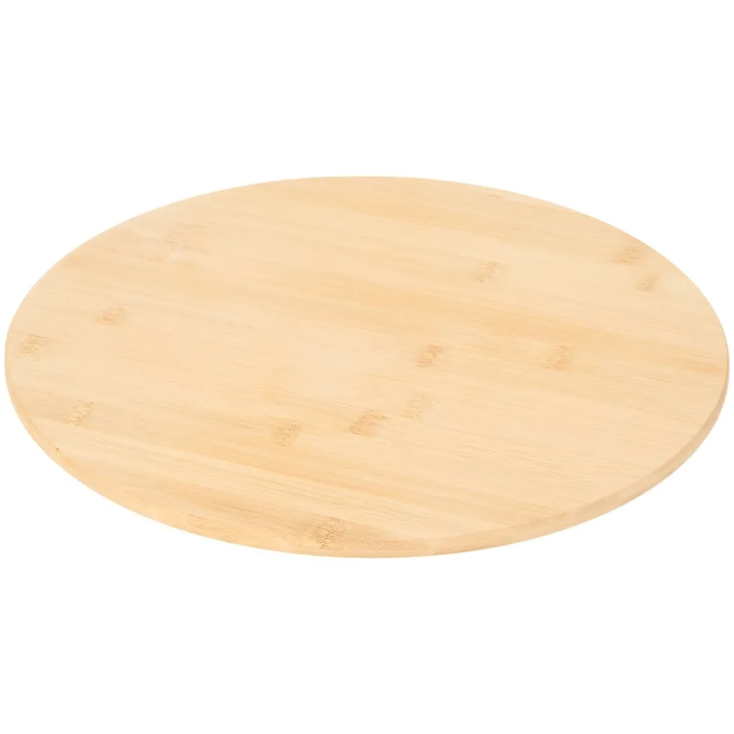Large Round Bamboo Lazy Susan - Natural