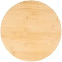 Large Round Bamboo Lazy Susan - Natural