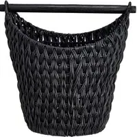 Large Toilet Roll Basket - Black