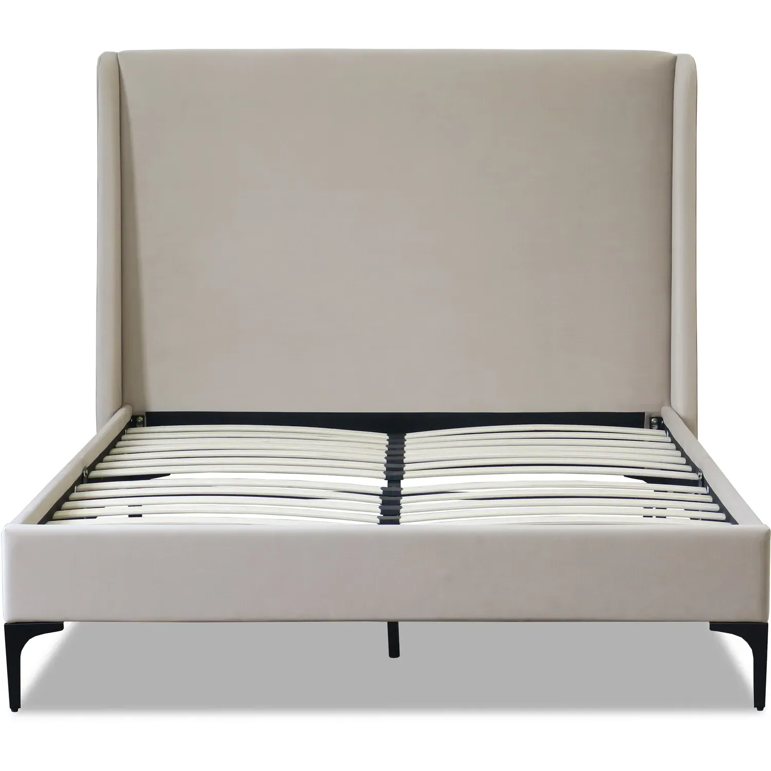 Lauren King Size Bed Frame - Cream, Fabric