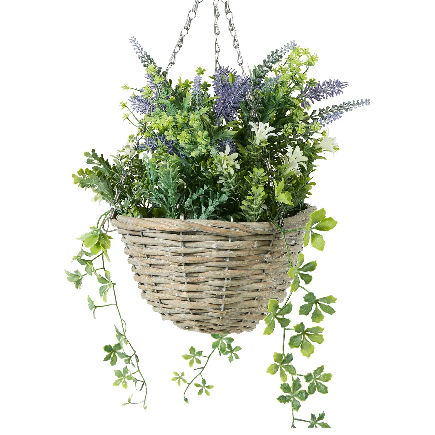 Lavender Hanging Basket - Purple, Green
