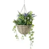 Lavender Hanging Basket - Purple, Green