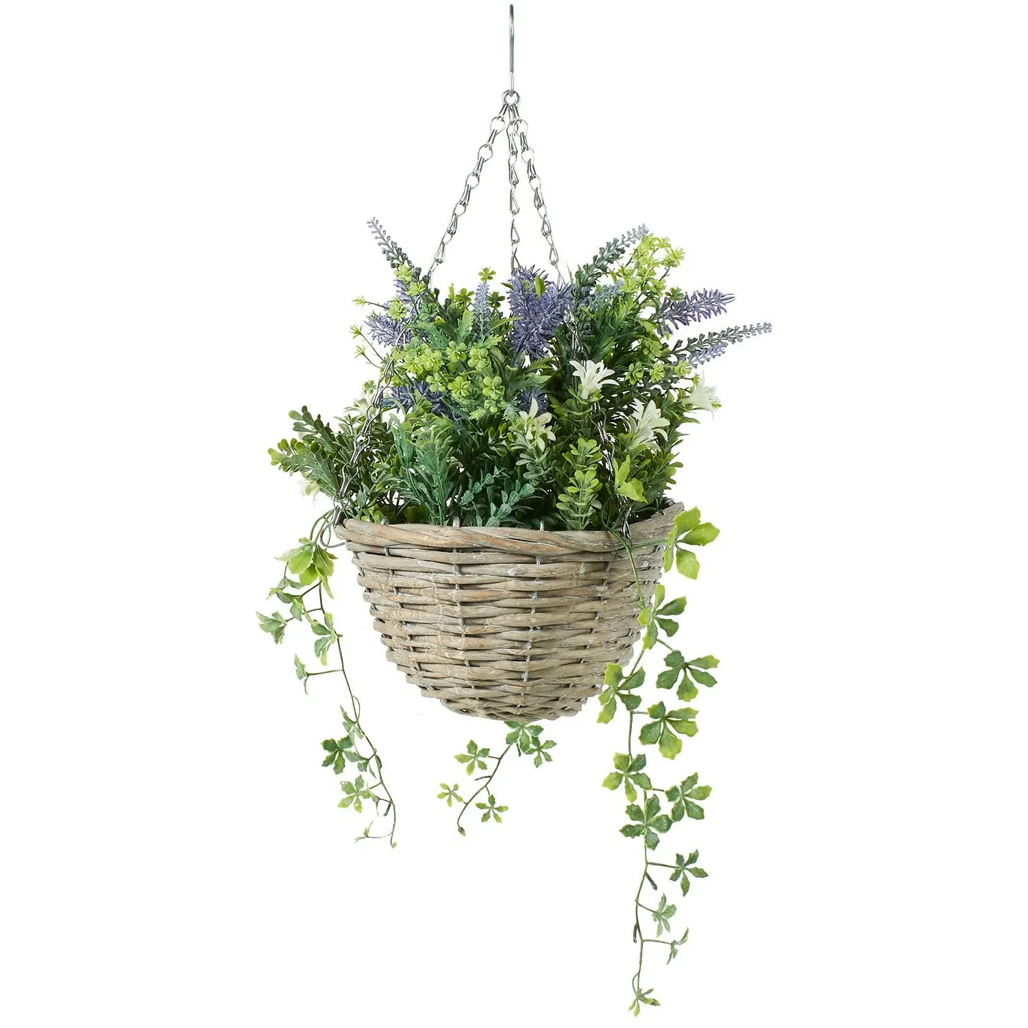 Lavender Hanging Basket - Purple, Green image
