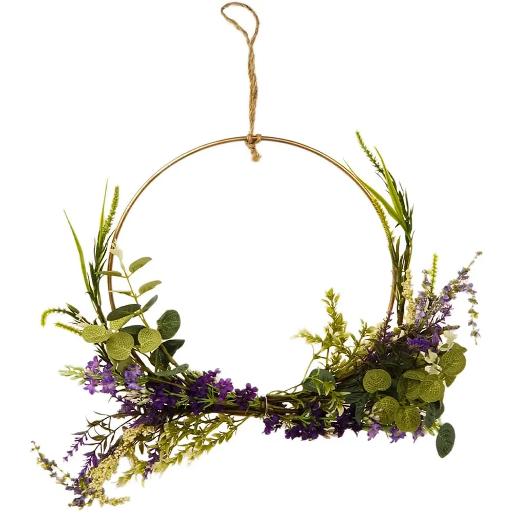 Lavender Wreath in Gold Ring image
