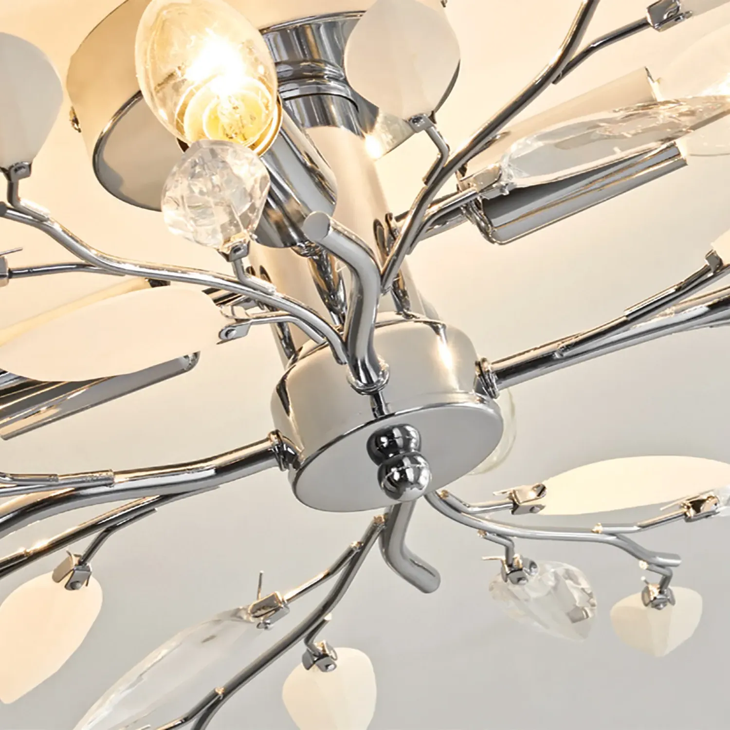 Leaf Ceiling Light - Silver